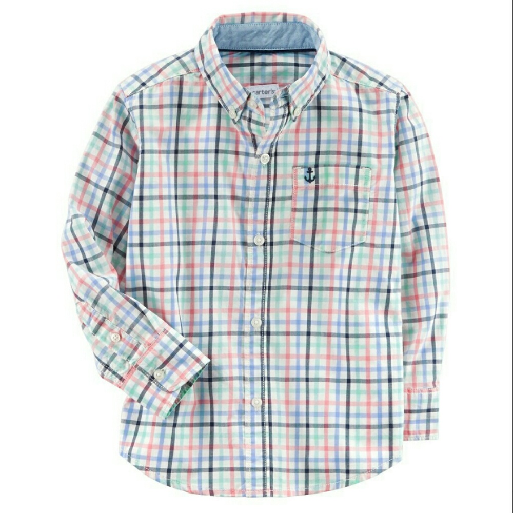 Carter's plaid shirt size 3 mo. or 18 mo.